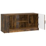 vidaXL Meuble TV Chêne fumé 102 x 34 5 x 47 cm Bois d'ingénierie