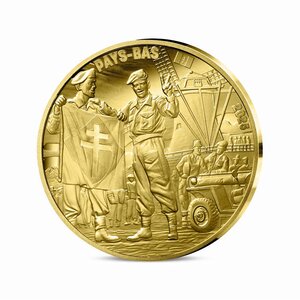 80 ans du V-E DAY Monnaie de 50€ Or 1/4 Oz - Soldat Français