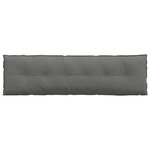 vidaXL Coussin de Dos Gris foncé 180 x 50 cm Tissu en microfibre
