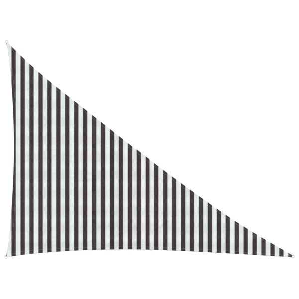 vidaXL Voile d'ombre 3 x 4 x 5 m HDPE Triangulaire Anthracite et blanc
