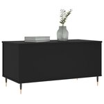 vidaXL Table basse Noir 90x44 5x45 cm Bois d'ingénierie