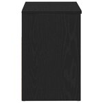 vidaXL Banc à chaussures Chêne noir 60 x 30 x 45 cm Bois d'ingénierie