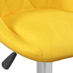 vidaXL Tabourets de bar lot de 2 jaune moutarde velours
