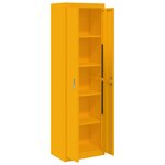 vidaXL Armoire de rangement 2 Pièces Jaune moutarde 60 x 40 x 200 cm