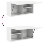 vidaXL Armoire murale de bain blanc 60x25x30 cm bois d'ingénierie