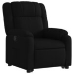 vidaXL Fauteuil inclinable noir tissu