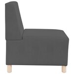 vidaXL Sofa Chiar 2 Pièces Gris foncé 55 x 74 x 82 cm