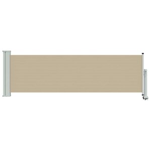 vidaXL Auvent latéral 100 polyester fer acier