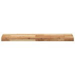vidaXL Étagères flottantes 2 Pièces 80x20x4 cm acacia massif à l'huile