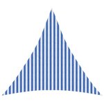 vidaXL Voile d'ombre 3 6 x 3 6 x 3 6 m HDPE Triangulaire Bleu et Blanc