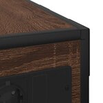 vidaXL Cabinet de chevet Chêne brun 41 5 x 26 x 60 5 cm