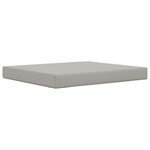 vidaXL Coussin de canapé d'extérieur 2 Pièces Gris Polyester