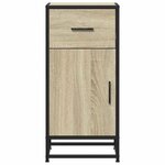 vidaXL Buffet chêne sonoma 35 5x35x76 cm bois d'ingénierie et métal