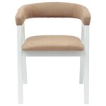 vidaXL Chaises de salle à manger 2 Pièces Blanc 54 x 57 x 73 cm