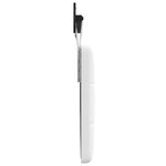 vidaXL Tête de lit suspendue Blanc Tissu