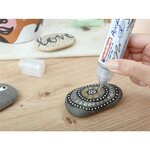 Marqueur acryl 3d dble pointe 5400 argent 2-3 mm  5-10 mm EDDING