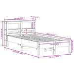 vidaXL Cadre de lit sans matelas 120x190 cm bois de pin massif