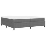 vidaXL Lit à ressorts avec matelas gris clair 200x200 cm en velours côtelé