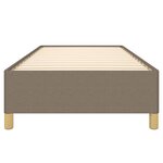 vidaXL Cadre de lit sans matelas taupe 80x200 cm tissu