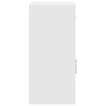 vidaXL Buffet avec tiroir Blanc 38 x 34 5 x 75 cm Bois d'ingénierie