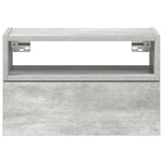 vidaXL Tables de chevet murales 2 Pièces gris béton 45x26x28 5 cm
