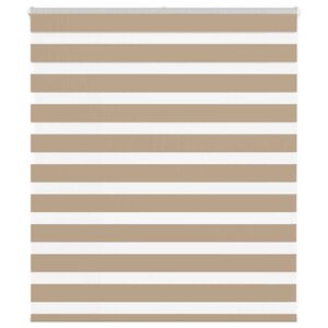 vidaXL Store zèbre marron sable largeur du tissu 125 9 cm polyester