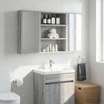 vidaXL Armoire murale de salle de bain Gris Sonoma 40 x 10 x 50 cm
