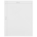 vidaXL Cadres photo 3D 3 Pièces Blanc 28x35 cm pour photos 4x(10x15 cm)