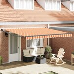 vidaXL Auvent Rétractable Jaune et Orange 400 × 300 cm