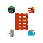 Trieur Harmonika, A4, 24 compartiments, rouge EXACOMPTA