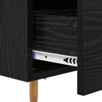 vidaXL Cabinet de chevet 2 Pièces Chêne noir 40 x 35 x 47 5 cm