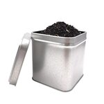 Boîte cubique fer blanc  vernis alimentaire  7 x 7 x 8 cm