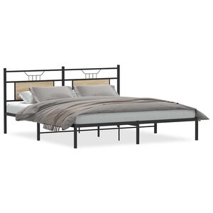 vidaXL Cadre de lit sans matelas chêne sonoma 183x213 cm