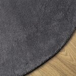 vidaXL Tapis HUARTE à poils courts doux et lavable anthracite Ø 120 cm