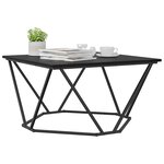 vidaXL Table basse Chêne noir 80 x 80 x 45 cm