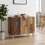 vidaXL Buffet Bois ancien 89 x 34 5 x 60 cm Bois d'ingénierie