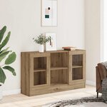 vidaXL Buffet chêne artisanal 120x30 5x70 cm bois d'ingénierie