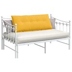 vidaXL Coussin de Dos Jaune clair 120 x 50 cm Tissu en velours côtelé