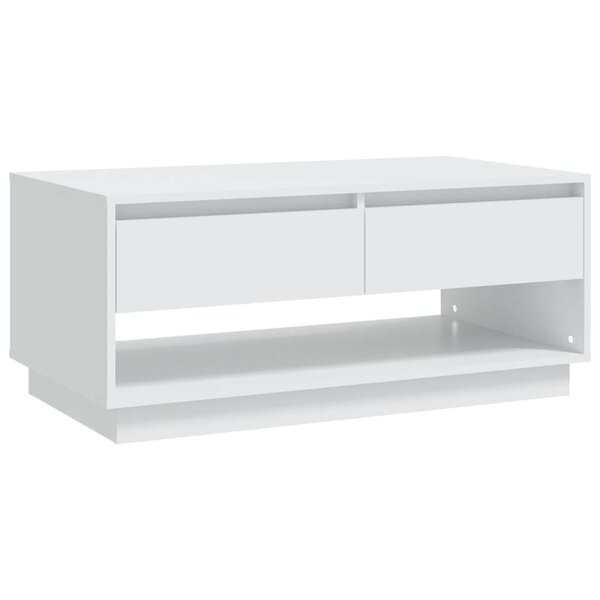 vidaXL Table basse Blanc 102 5x55x44 cm Aggloméré