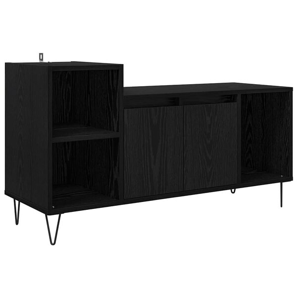 vidaXL Meuble TV Chêne noir 100 x 35 x 55 cm Bois d'ingénierie