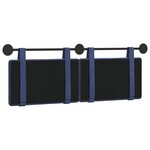vidaXL Tête de lit suspendue Bleu police Velours