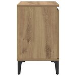 vidaXL Cabinet de chevet chêne artisanal 40 x 30 x 50 cm