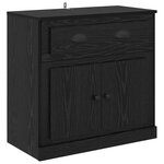 vidaXL Haut Armoire Chêne noir 70 x 35 5 x 67 5 cm Bois d'ingénierie