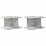 vidaXL Table de chevet 2 Pièces Gris béton 40 x 30 x 25 cm