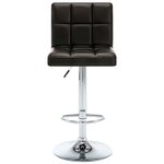 vidaXL Tabourets de bar lot de 2 marron similicuir