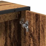 vidaXL Ensemble de mobilier de salle de bain avec porte 2 Pièces Marron
