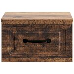 vidaXL Cabinet de chevet mural Bois ancien 34 5 x 33 x 20 cm
