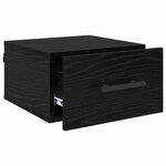 vidaXL Cabinet de chevet Chêne noir 35 x 35 x 20 cm Bois d'ingénierie
