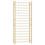 vidaXL Casier à bouteilles pour 96 bouteilles Doré Métal