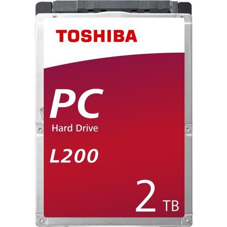 TOSHIBA - Disque dur Interne - L200 - 2To - 5 400 tr/min - 2.5 (HDWL120EZSTA)